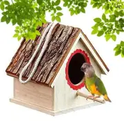 Bird House for Outside Clearance Parakeet Nesting Box Wooden Houses Hanging W...