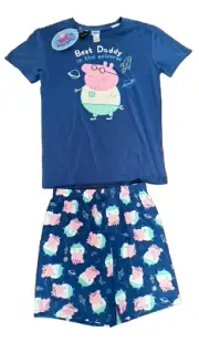 Peppa Pig - Daddy Pig Pyjama / PJ Set - Men’s Size S - New With Tags
