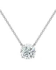 14K 1.50 ct. tw. Lab-Grown Diamond Sol Pendant Necklace