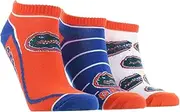 TCK Florida Gators No Show Socks Full Field 3 Pack