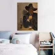 Paint by Numbers for Adults Diego Rivera《Self-Portrait with Broad-Brimmed Hat》 Adults Paint Kits Canvas Gifts Arts Crafts for Home Decor