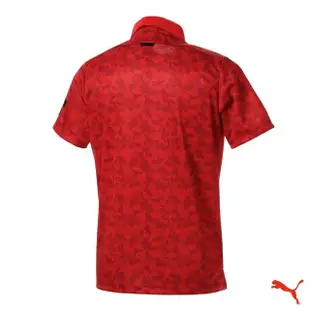 【PUMA】GOLF 男版翻領蜂巢設計POLO衫 Honeycomb POLO衫大紅(923836 03)