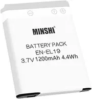 MINSHI EN-EL19 Battery Compatible with Nikon D850 3.7V 1200mAh High Efficiency Battery