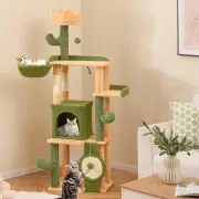 Costway160cm Multi-level Cactus Cat Tree with Sisal Scratching Posts