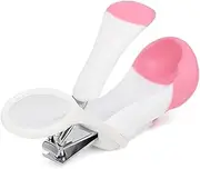 GANAZONO Pet Nail Clipper with Magnifying Glass Portable Claw Cutters for Mini Hedgehogs Hamsters and Pets Comfortable Non Slip Grip Random