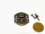 28mm x 30mm brass dark Mini screws Box Decorative Case Hasp Latch E16