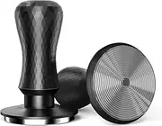 [KYONANO] 58.5mm Espresso Coffee Tamper, 30lb Spring-Loaded Calibrated Tamper with 304 Stainless, Anodized Aluminum Handle Barista Tamper Suit for Over 58mm Rancilio, Gaggia Portafilter