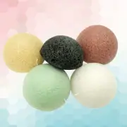 5 PCS Cleansing Cotton Face Scrubber Facial Cleaning Sponge Tool