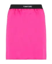 logo-waistband mini pencil skirt XXS,S,XS Pink