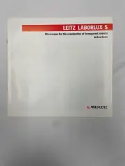 Leica Leitz Laborlux S Compound Microscope Instructions, Operating Manual