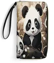 [BFGWK] Large Wallet Novelty Animal Print Long Zipper Wallet Leather Wallet Suitable for Men and Women, Style, 7.8x4.1 Inch, Style, 19.7x10.5cm