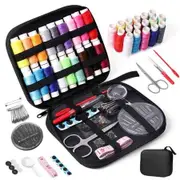 Sewing Kit with Case Portable Sewing Supplies for Home Traveler,Beginner,Emergency,Kids Contains Thread,Scissors,Needles,Measure etc
