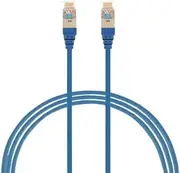 0.75m CAT6A RJ45 S/FTP Thin LSZH 30 AWG Network Cable | Blue