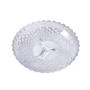 Fruits Nuts and Candies Glass Serving Divided Plater D - 23 cm