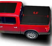 OSOBAK 6.4ft Soft Roll Up Tonneau Cover for 2002-2018 Dodge Ram 1500 2500 3500 | 2019-2022 Ram 1500 Classic Body Truck Bed Cover | Without Rambox Not for 2019+ New Body Style
