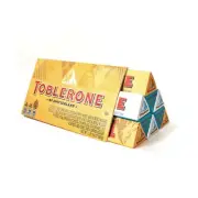 Toblerone Swiss Chocolate Gift Set, Milk Chocolate, White Chocolate & Crunchy