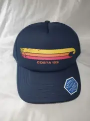 COSTA HANG LOOSE FOAM FRONT TRUCKER BLUE SNAPBACK HAT MENS