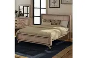 Queen Size Silver Brush Bed Frame In Acacia Wood Construction Queen Bed Frames