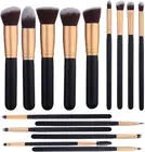 14 Pcs Makeup Brushes Set Kabuki Foundation Contour Blending Blush Concealer ...