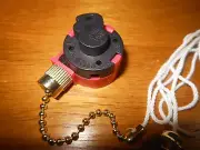 New 3 Speed Pull Chain Switch For Ceiling Fan By Zing Ear Model 268S1 In Brass