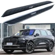 Black Running Board fits for Lincoln Nautilus 2024+ Side Step Nerf Bar Stairs