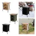 Folding Camping Storage Cabinet Cupboard Lightweight Portable Easy Set up