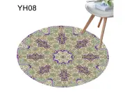 80cm Round Soft Non-slip Area Rug Floor Carpet Cushion Bedroom Living Room Decor-YH08