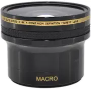 EXTREME SPORT FISHEYE LENS + MACRO LENS FOR NIKON D3400 D5600 55MM HD 4K 8K