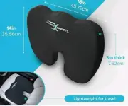 Xtreme Comforts Seat Cushion, Chair Car Seat Pad Coccyx Tailbone Pain Relief