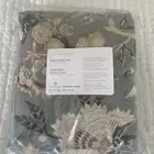 1 Pottery Barn Emmaline Print BLACKOUT Lined Drape Curtain Panel 50 x 124" Gray