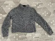 Rebecca Minkoff Knit Sweater, NWT, Size XXL, Black White Checkerboard Pattern