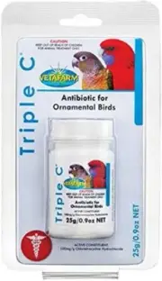 Vetafarm Triple C Broad Spectrum Antibiotic for Ornamental Birds 25g