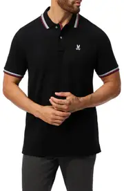 Psycho Bunny Rockport Pima Cotton Piqué Polo in Black at Nordstrom, Size 4