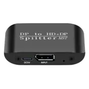 DP to DP + HDMI 2-in-1 Distributor MST Two Screen Separate Display