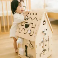 在飛比找蝦皮商城精選優惠-Busy House忙碌屋成品 益智玩具 教育啟蒙禮物板1歲