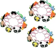 [OATIPHO] 3sets Toys for Toddlers Fidget Sensory Toys Animal Shaped Resin Moving Eye Rings Jewelry Accessory for Kids 12pcs*3 Random Style