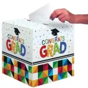 Graduation Fractal Fun Card Collection Box 12" x 12" Paper Graduation Party