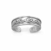 Sterling Silver Make Some Waves! Toe Ring