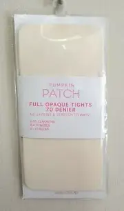 BNWT Pumpkin Patch Brand Baby Girls 6 to 12 Mth Opaque Cream Footed Style Tights