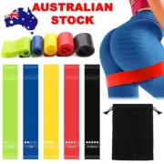Resistance Bands 5 PCS Latex Yoga Strap Exercise Home Gym Tube Fitness Elastic