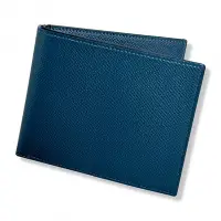 在飛比找Yahoo奇摩購物中心優惠-HERMES 八卡 絲巾短夾/皮夾 (鈷藍色 Colvert