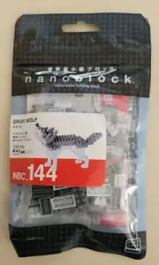 NANOBLOCK - GRAY WOLF - 144 PIECES - BNIB