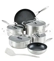 11-Piece Circulon Hybrid Stainless Steel Cookware Set - New Unopened