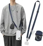 Ganve Universal Phone Lanyard Anti Theft Cross Body Phone Strap Nylon Adjustable Cell Phone Crossbody Strap Neck Strap Compatible With Most Smartphones
