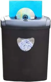 10 Sheet Cross Cut Paper Shredder, Credit Card Shredder for Home Use, P-4 High-Security 4x30mm, with 21L Wastebasket