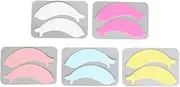 5 Pair Under Eye Pads, Dolphin Silicone False Eyelash Holder Pads, Eyelash Extension Under Eye Gel Pads, Reusable Eyelash Extensions Tools, Fit Most Eye Shape, for Beauty Salon