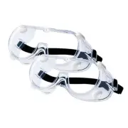 2-Pack Safety Goggles, Anti-Fog Lab Goggles, Over Glasses Safety Glasses for