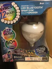 Smart Bulb LED Light White Dimmable Wireless Bluetooth Audio Speakers New