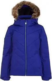 [Spyder] Girl's Lola Jacket (Big Kids) Sparkle Blue My Mind 16 Big Kids