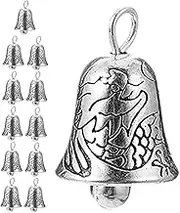 Cabilock 12pcs Miniature Bells Small Vintage Bells Tiny Bells for Crafts Bell Pendant Charm Mini Bell Ornaments DIY Craft Bells Hanging Bells Ornaments